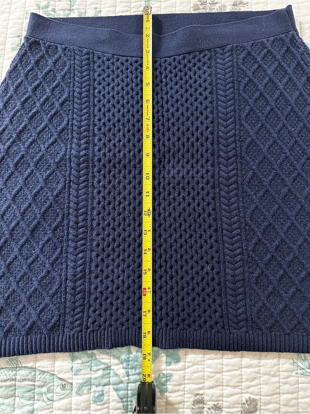 Lilly Pulitzer Navy Cable Knit Skirt - Picture 4 of 5